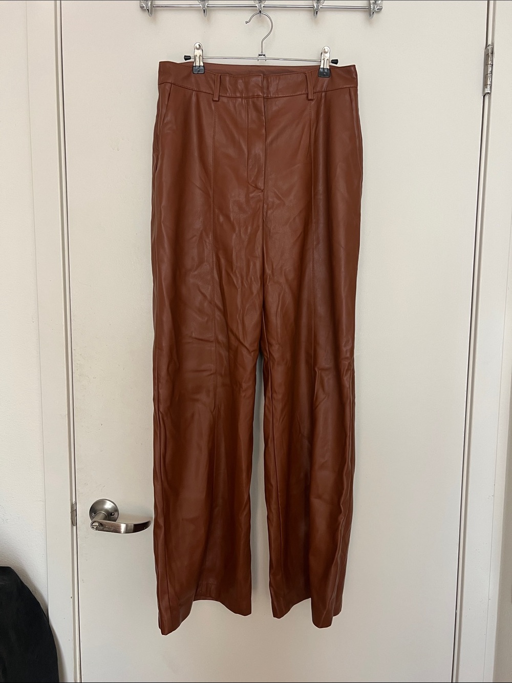 Dynamite Brown Faux Leather Pants